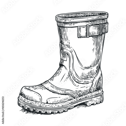 Rubber boot for outdoor activities and gardening needs