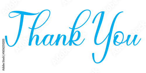 Thank you text lettering card with Thank You handwritten inscription vector. Thank you lettering icon. Thank you calligraphy design cutout. A hand-drawn doodle of a speech bubble with "Thank you" text