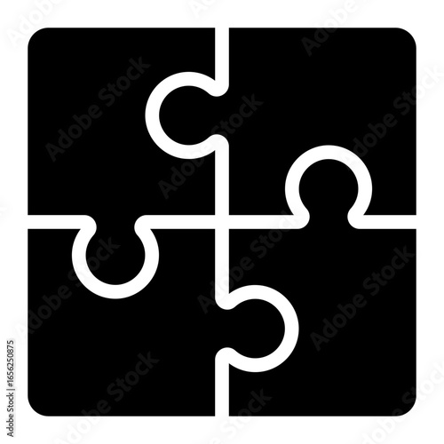 teamwork, puzzle icon