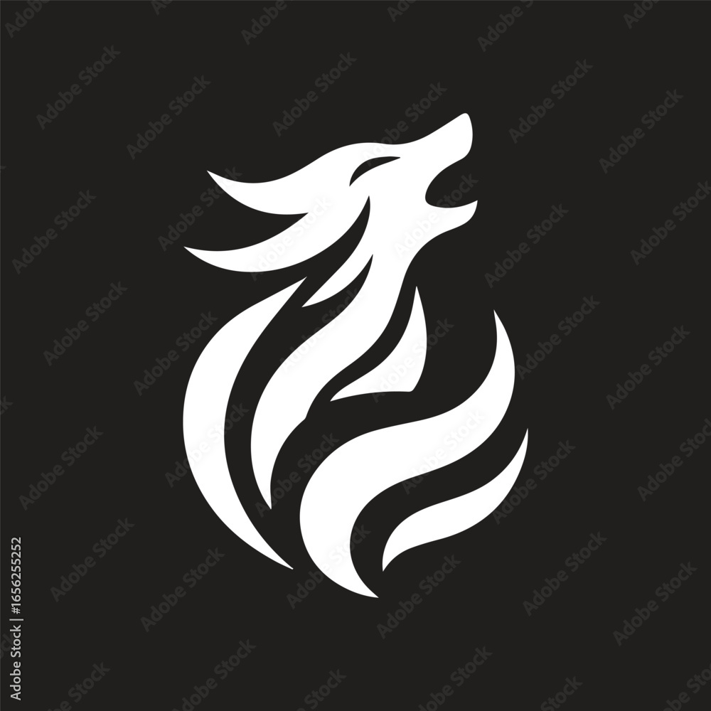 icon wolf vector icon wolf vector