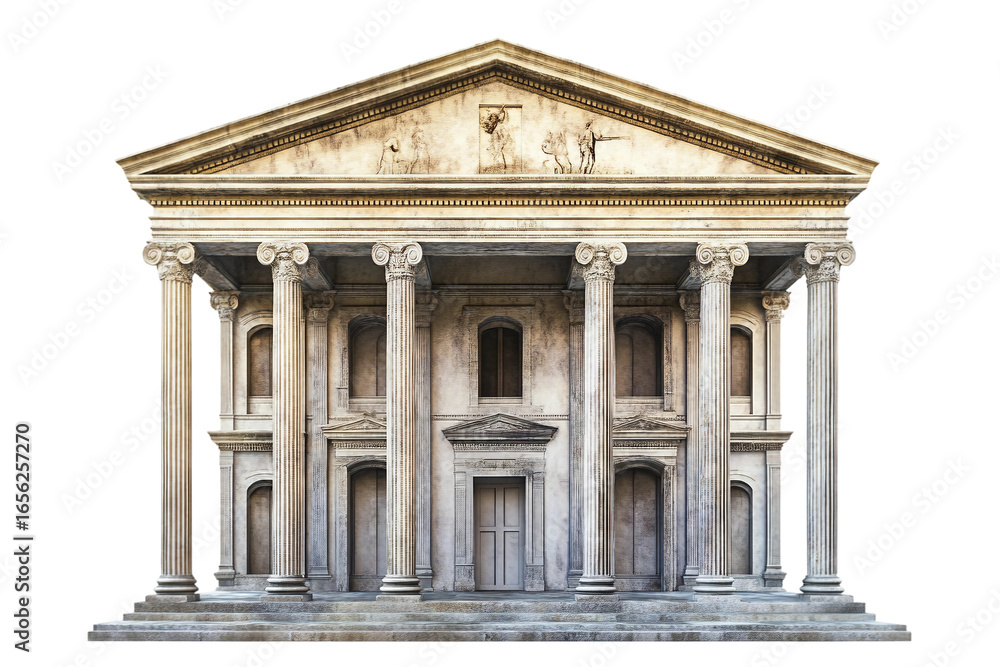 Obraz premium History museum visit isolated on transparent background