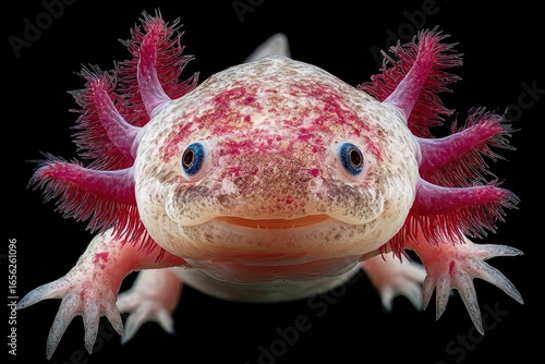 Close-up of a smiling axolotl (1)