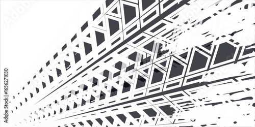 Tire tread marks, wheel textures, tire marks - car racing, motocross, drift, rally, off-road and others. Vector black isolated texture in grunge style with splashes.eps10