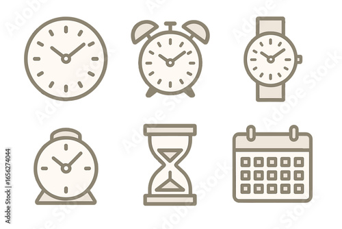Timekeeping Symbols Collection