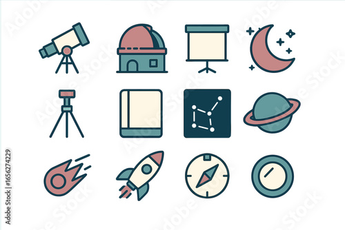 Space and Astronomy Icons