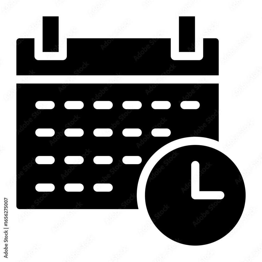Obraz premium Scedule Icon glyph style vector illustration
