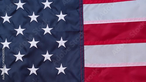 american flag close up