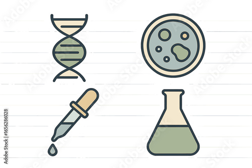 Science and Medical Research Icons