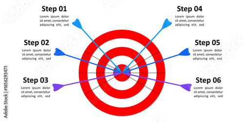 Infographic milestone with arrow vector for business growth, progress, and forward momentum. Ideal for illustrating project phases, development timelines, and positive direction.