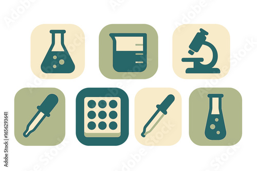 Laboratory and Science Equipment Icons