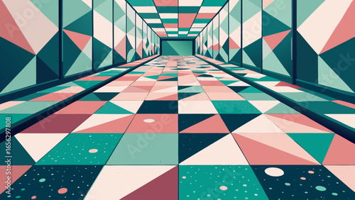 abstract background with colorful squares