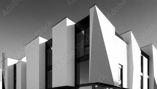  Bold Minimalism – Black & White Architectural Facade