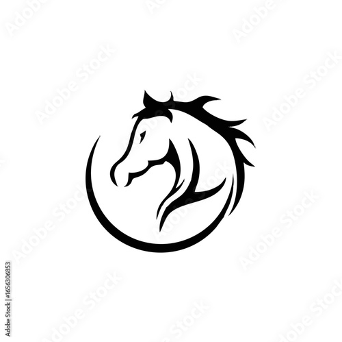 Horse silhouette Elegant symb...