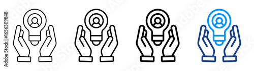 Ability Icon Different Style Outline Collection Set