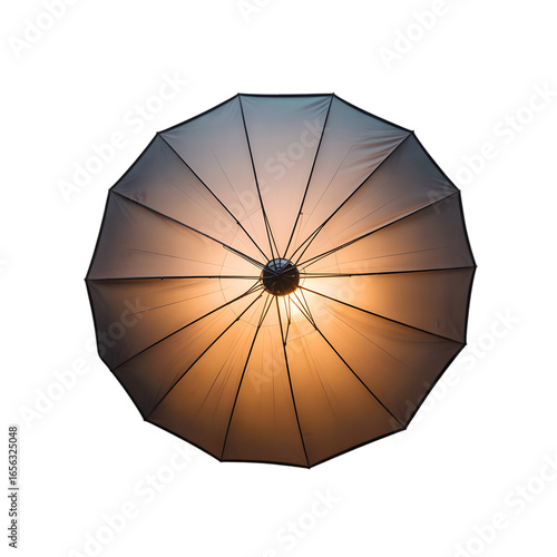 Illuminated Parasol: A View from Below