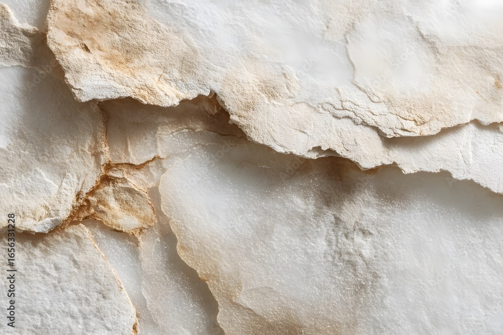 Naklejka premium Rough, aged, textured, white, marble-like, natural.
