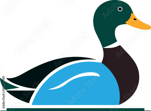 Duck logo symbol Vector Art, Icons, and Graphics for designers