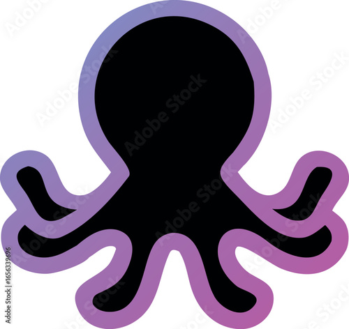 Octopus logo symbol Vector Art, Icons, and Graphics for designers