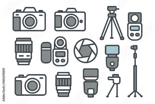Photography Equipment Icons