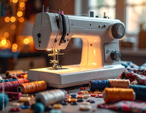 Retro tailor sewing equipment