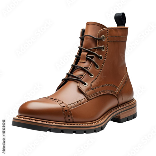 The boot, transparent background, your go-to shoe for adventure travel