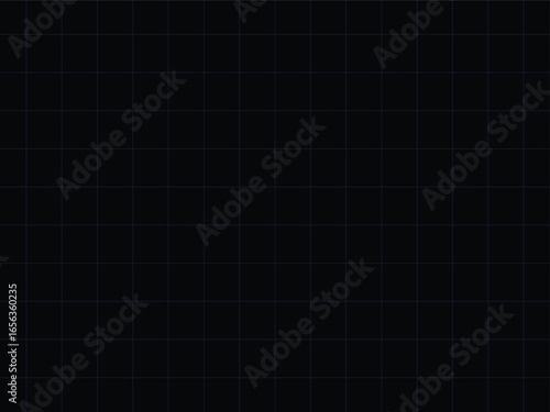 Black Grid Background with Subtle Blue Lines