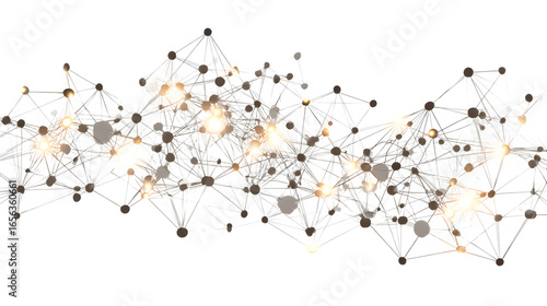 A glowing network of interconnected nodes symbolizing the Internet of Things 