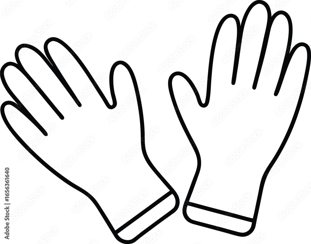 Disposable Medical Gloves Flat Lay Protective Equipment on White Background Vector Design Disposable Medical Gloves Flat Lay Protective Equipment on White Background Vector Design