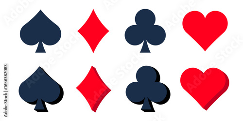Card symbols. Playing card suit