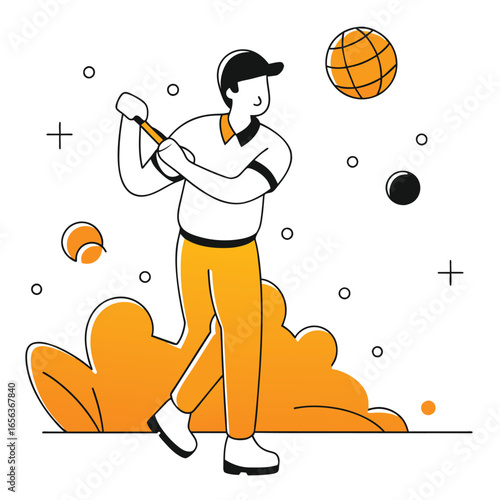 Sports Promotion and Active Lifestyle Illustration