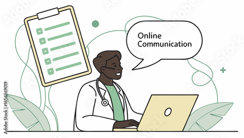 Doctor Conducting Online Medical Consultation 1.
