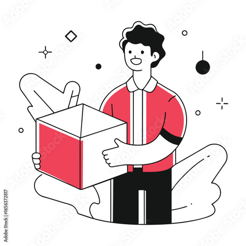 Reading and Self Education Concept Flat Illustration