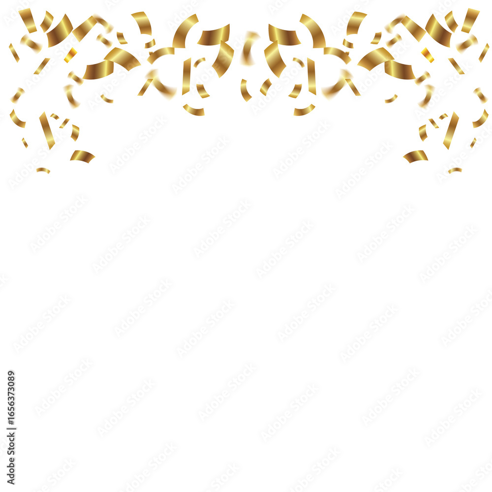 Obraz premium Gold Confetti Frame Design