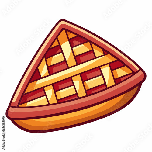 Lattice Top Pie.  A Delicious Slice of Sweetness