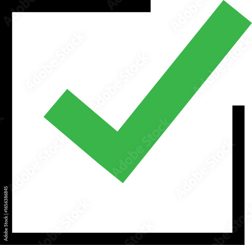 The iconic symbol of approval, the green checkmark in a box is a clean representation of confirmation and validation. This image will add clarity.