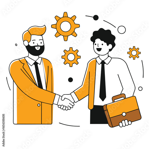  deal business illustration of a man 