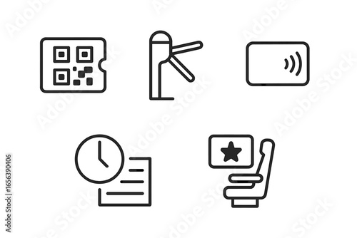 Access and Ticketing Icons