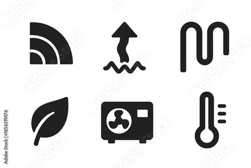 Climate and environmental control icons