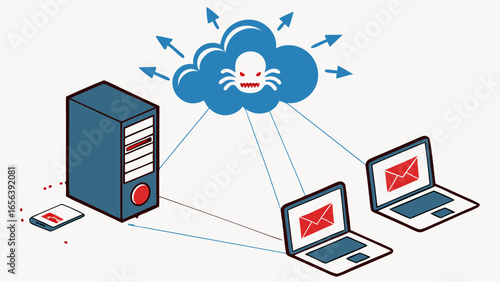 Cloud Computing Security Threat with Devices Vulnerable to Malware.
