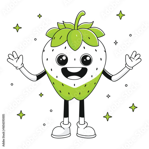  strawberry friendly character 