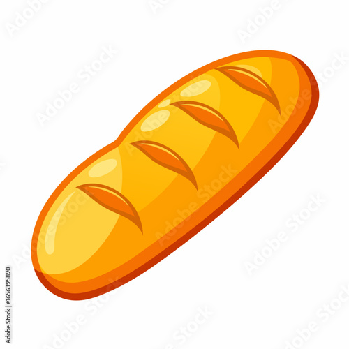 Golden Crusty Bread Loaf.  A Culinary Delight