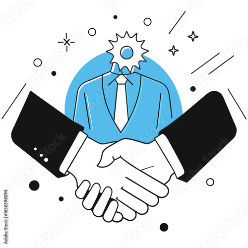 business people shaking hands