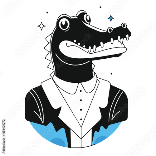 crocodile portrait 