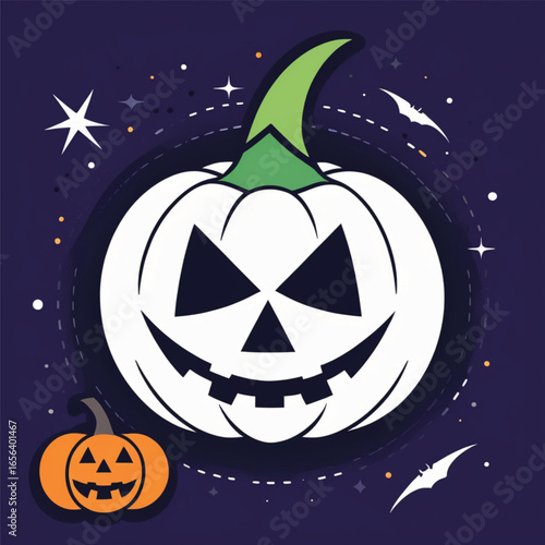 halloween background with pumpkin
