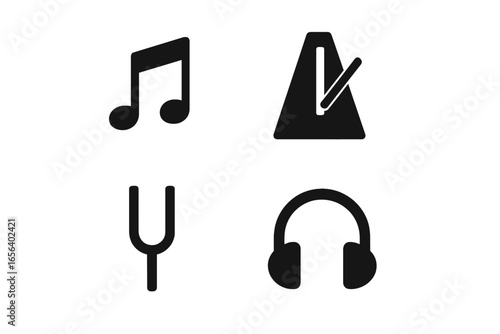 Musical Instruments and Audio Equipment Icons