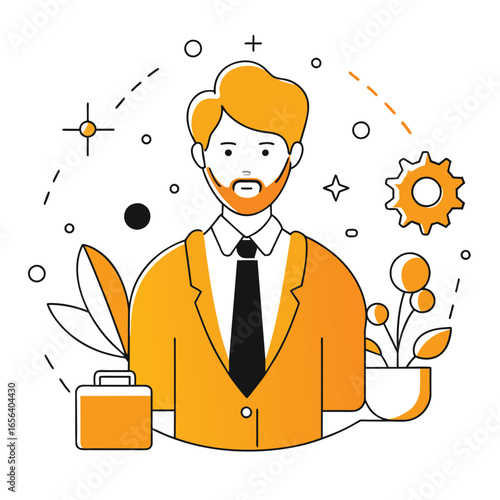 business man with idea