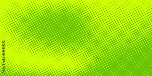 Dots halftone green yellow color pattern gradient texture background.