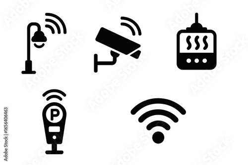 Smart City Technology Icons