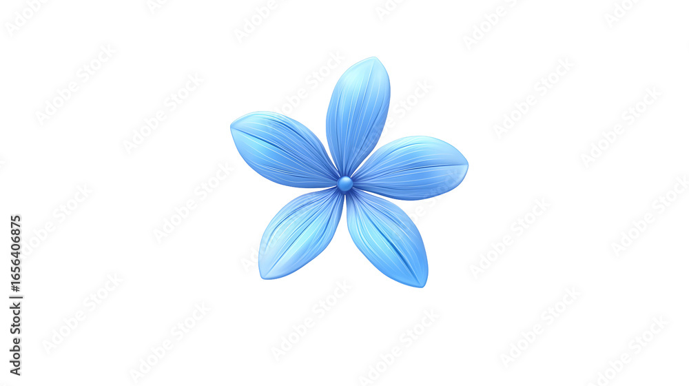 Naklejka premium blue flower png