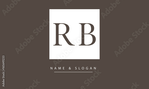 RB, BR, R, B Abstract Letters Logo Monogram